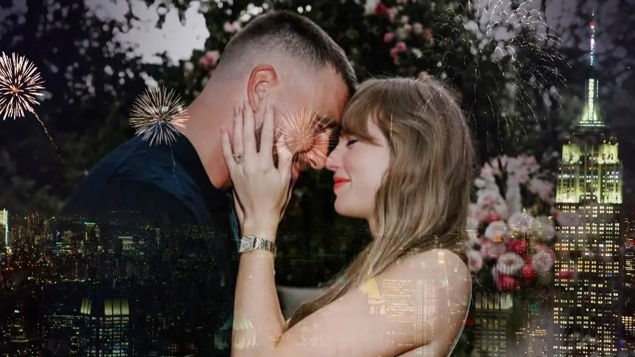 Taylor Swift and Travis Kelce. Sumber: Patrick Smith / Getty Images